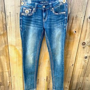 GRACE in LA women’s size 29 skinny Blue Jeans
